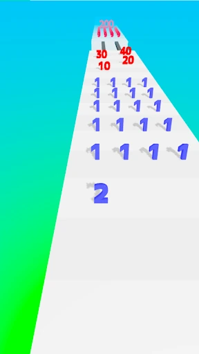 Gameplay screenshot 1 from Number Master: Run and merge - Action game